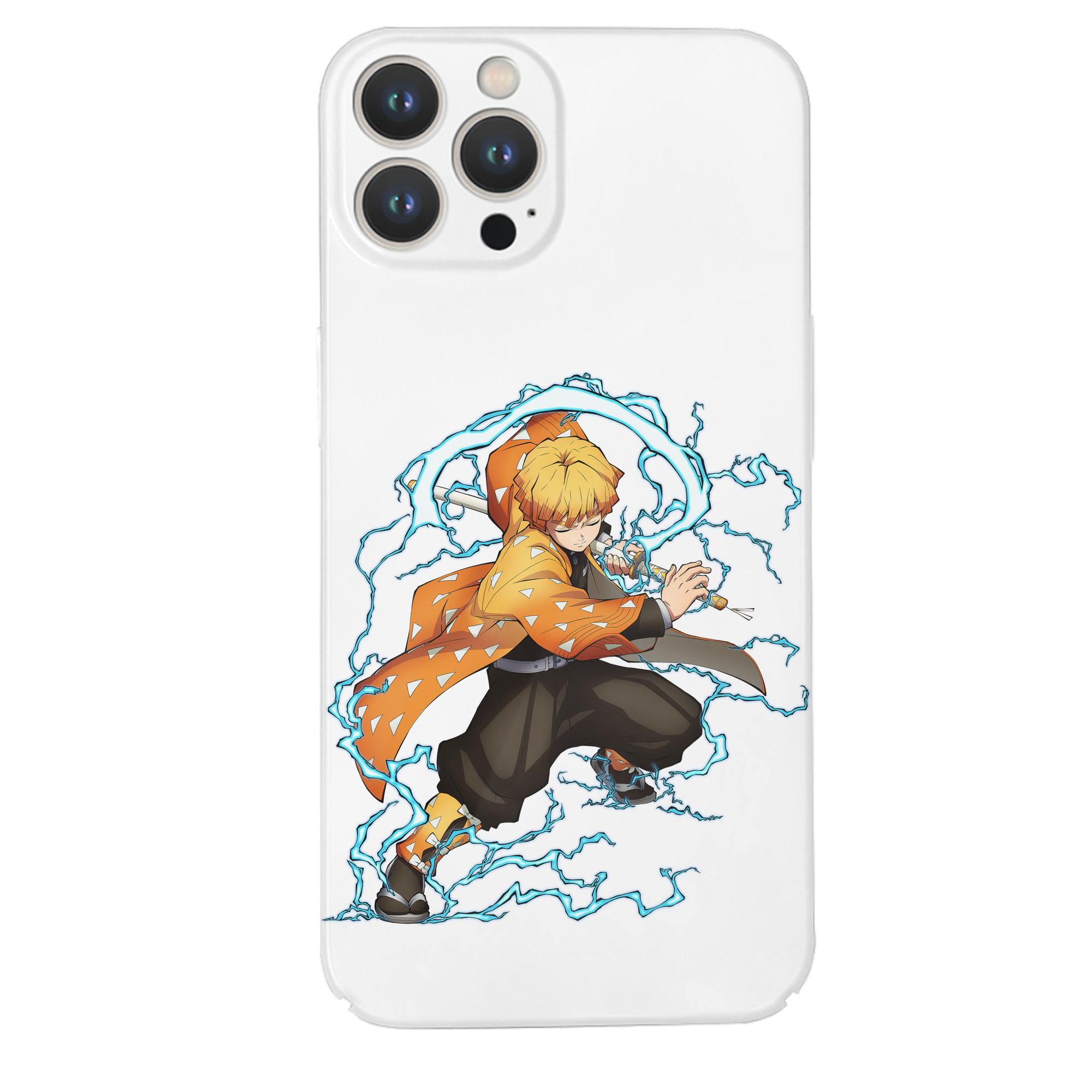 （画像用） 鬼滅の刃（きめつのやいば）我妻 善逸／あがつま ぜんいつ Agatsuma Zenitsu 【iPhone 14シリーズ対応】ハードケース